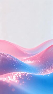 Abstract flowing waves with sparkles