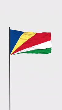 Seychelles Flag Animation Transparent Background