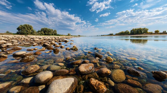 Wide-angle perspective exaggerating depth between foreground and background