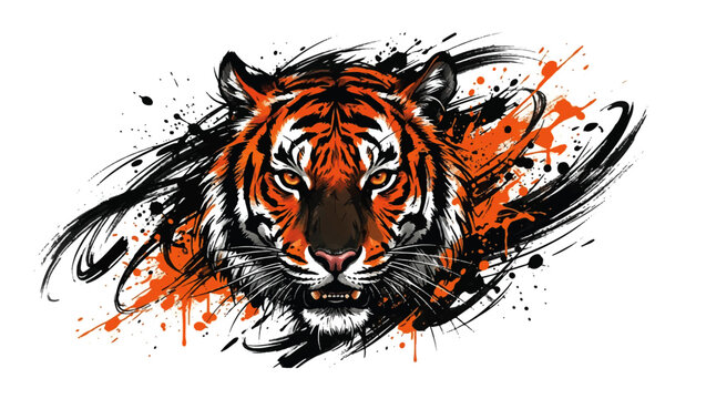 Tiger Face Vector