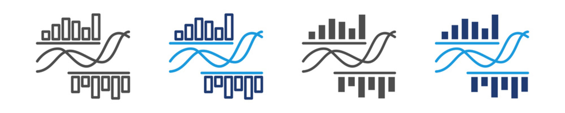 macd icon set multiple style