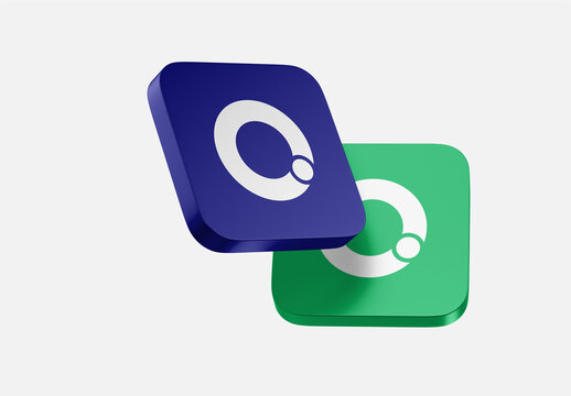 Floating App Icon Mockup Set Template