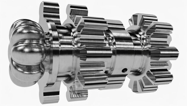 Interlocking metal gears mechanism