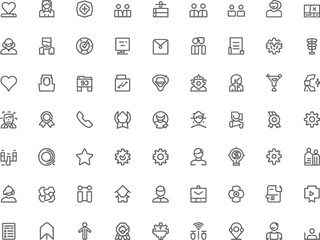 Fototapeta premium Set of business and communication icons