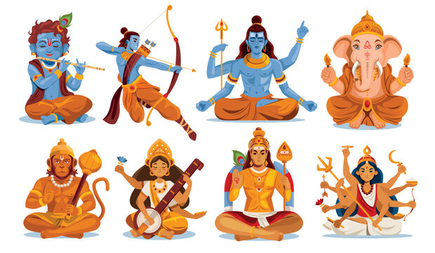 Hindu Gods Character Collection