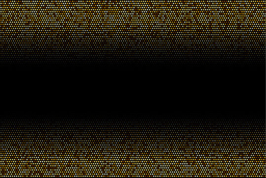 Abstract Vector Background with an elegant gradient texture. Gold Halftone Dotted Illustration