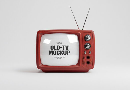 Vintage Old TV Mockup