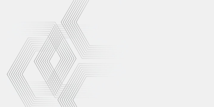 Vector octagon with modern geometric background with white gradient background design