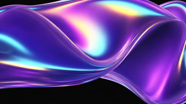 Swirling Purple, Pink and Silver Abstract Background