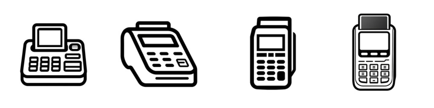 PNG cash register no bg sample icon mockup cashier concept using for decoration.