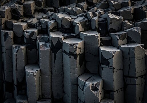 Geological Geometry: Where Stone Columns Rise