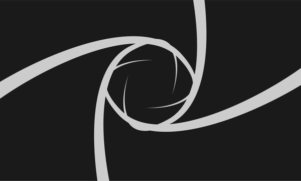 Modern Minimalist Spiral Geometric Logo Design Element