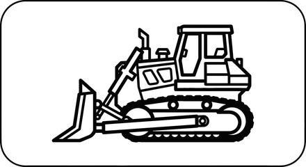 Bulldozer Construction Equipment Heavy Machinery. © Ikhsan