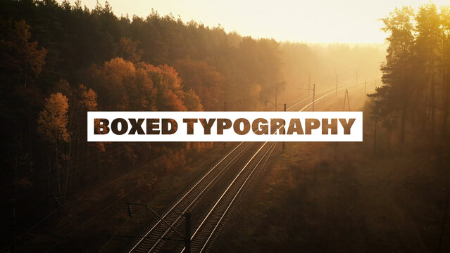Boxed Typography