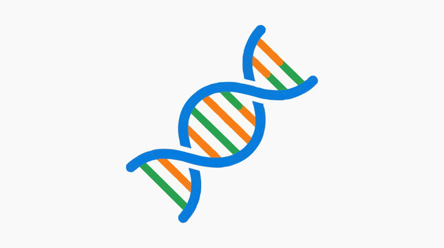 Illustration of the DNA double helix, a symbol of life's blueprint and genetic code. This image represents the core of biology and the building block of life