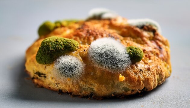 Growth Of Mold And Fungus On Scones Surface