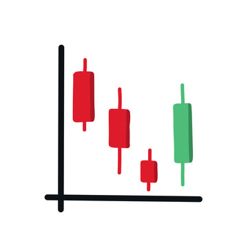 Success graph in drawing style isolated illustration.