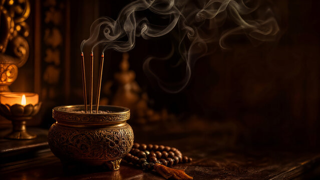 향을 피우며 기도하는 수행 / Lighting Incense for Prayer and Practice