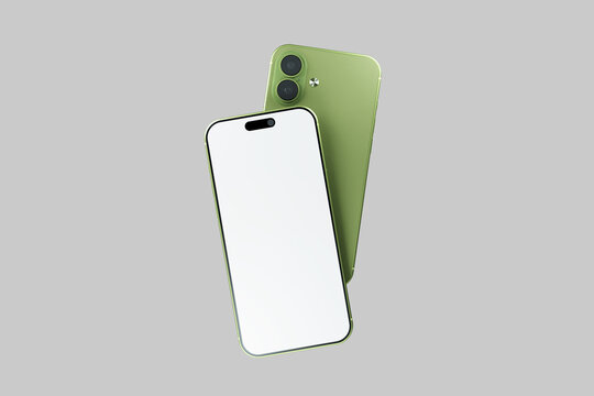 Floating Sage Green Smartphone 17 Mockup