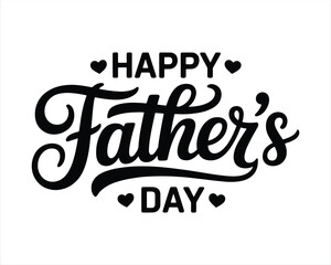 Obraz premium Happy Father's Day Calligraphy Lettering. Father’s Day Typography. Handwritten 
