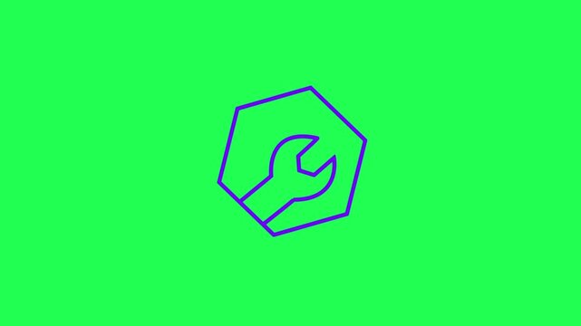 Tool Repair and Maintenance Icon Animation,  tool animated icon 4k .