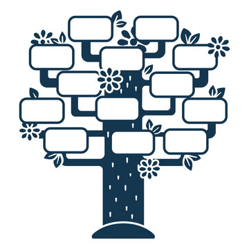 Elegant family tree design with customizable branches
