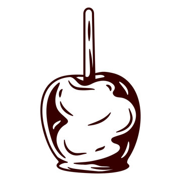 Stylish candy apple illustration