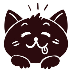 Playful cartoon cat character illustration design © Vexels