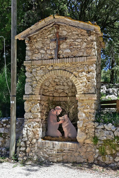 Spoleto, il Santuario di San Francesco sul Cammino di San Francesco tra Spoleto e Monteluco, Perugia, Umbria, Italia