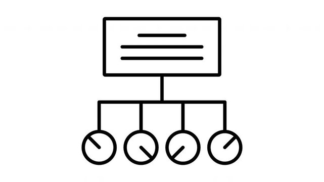 Simple Organizational Chart Icon.