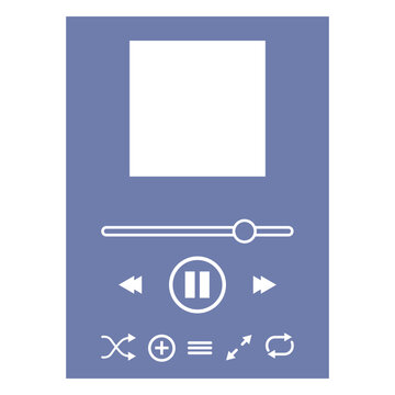 Colorful digital audio playback interface design
