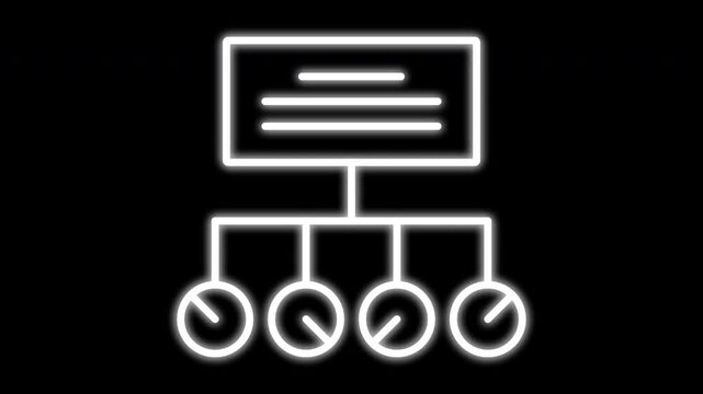 Set of White Icons Representing Business Communication Methods.