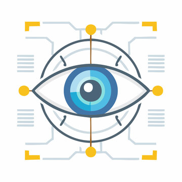 Eye tracking for biometric iris scan identity verification and secure digital vision system.