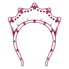 Romantic tiara design © Vexels