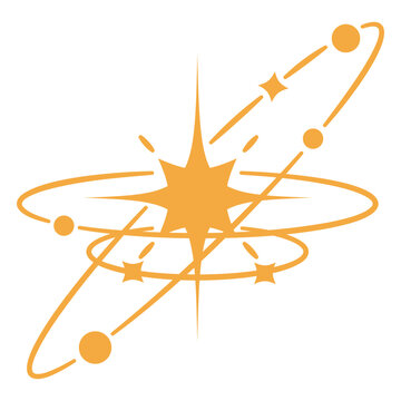 Solar system orange design