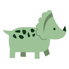 Green triceratops design © Vexels