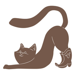 Cute cat wearing cowboy boots designs © Vexels