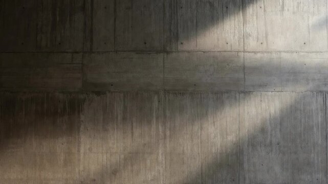 Concrete wall with soft diagonal light on rough texture, minimalistic photo style on dark background, concept of solitude