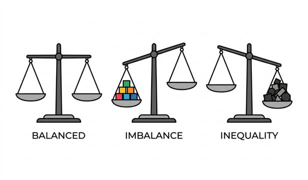 Libra balance scale vector isolated justice and imbalance illustration