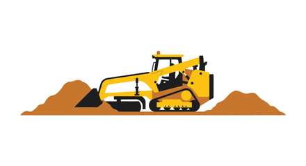 Bulldozer Construction Equipment Heavy Machinery. © angga