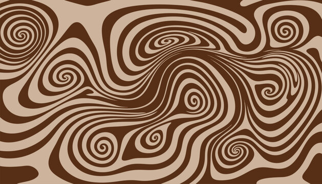 Abstract Brown Swirl Marble Topography Liquid Flow Pattern