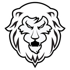 Bold lion illustration with detailed mane design for apparel © Vexels