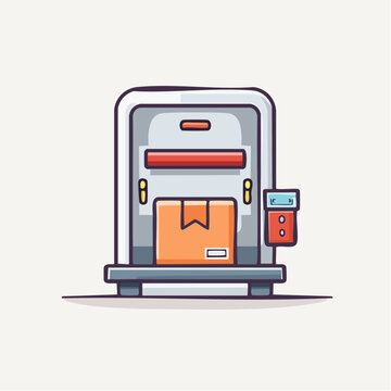 Automated Parcel Pickup Locker Symbol