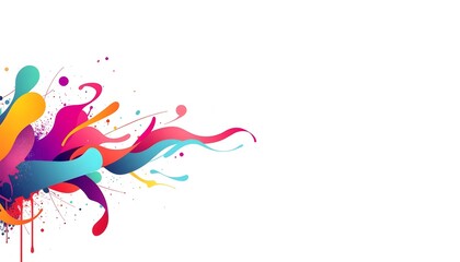 Obraz premium abstract colorful background with splashes