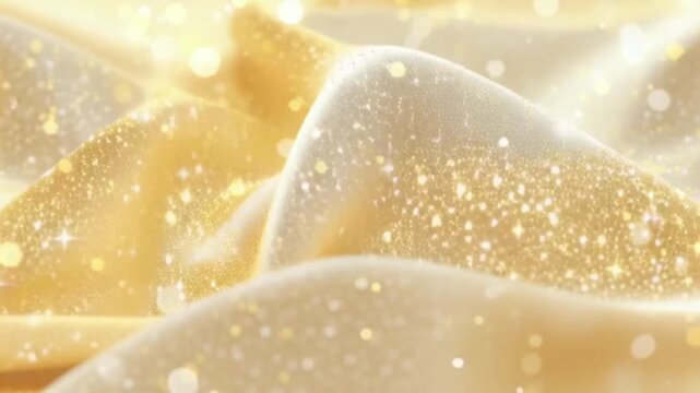 Gold glitter background with congratulations text in elegant script