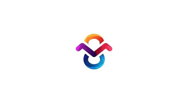 Colorful abstract logo symbol design.