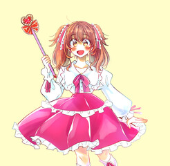 Fototapeta premium 魔法少女 イメージ コスプレ