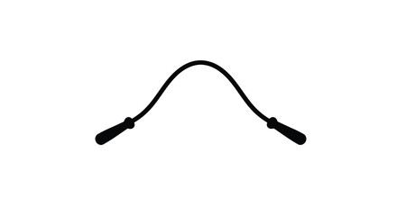 Jump rope silhouette on a white background © Soleman