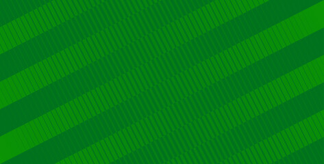 Green Geometric Background with Diagonal Gradient Stripes. Football Pitch Style Abstract Background Design. Soccer / Football Background Vector Illustration. © Vector Archive