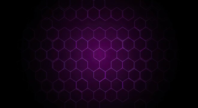 Purple hexagon background with gradient effect
